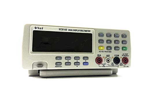 Bench Digital Multimeter With Waveform Generator And Thermometer.
